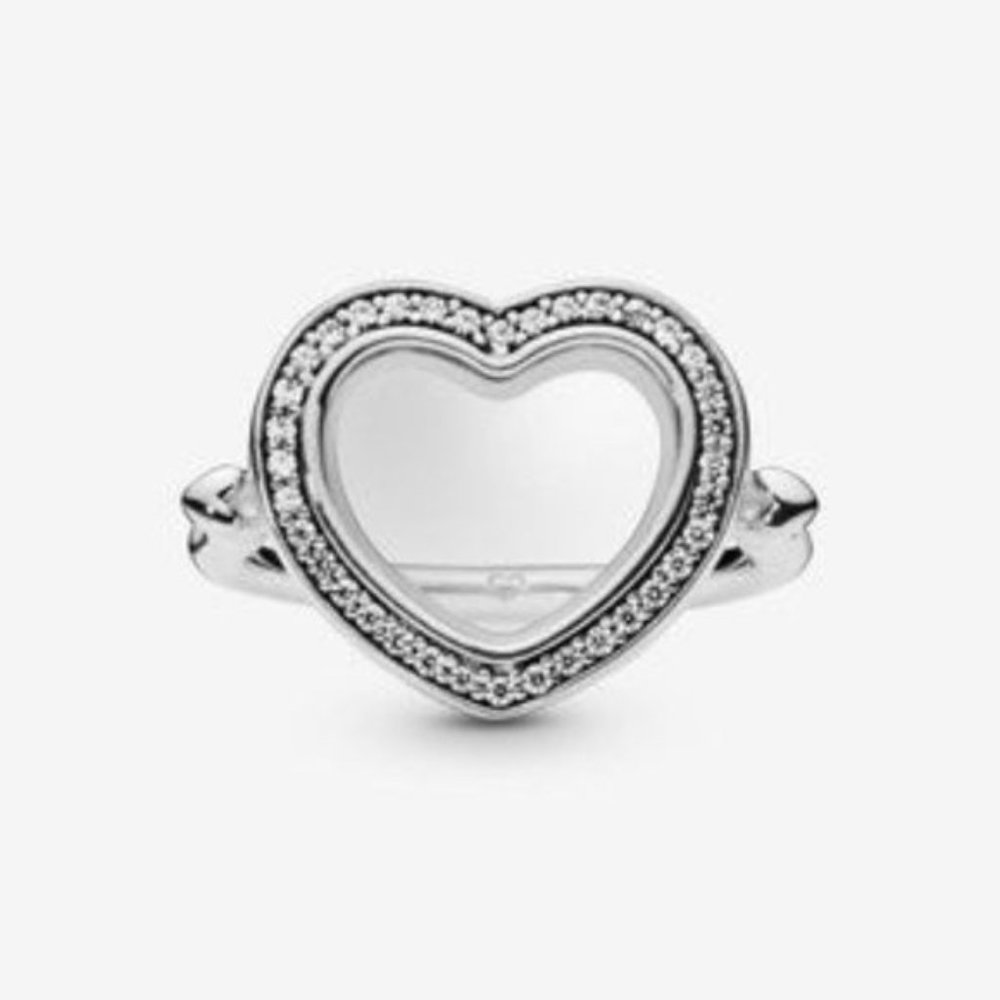 Pandora Lockets Sparkling Heart Ring